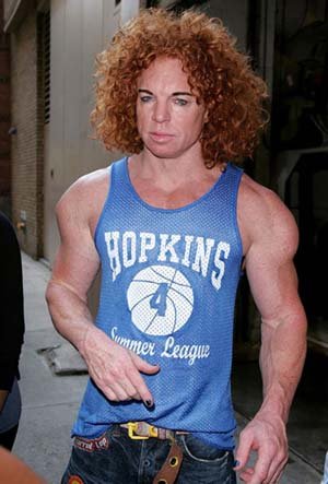 Carrot Top is scary