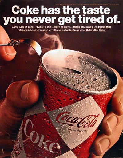 Coca-Cola pull tab soda ad, 1967