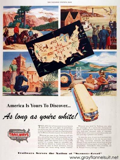 Almost Ads — National Trailways Bus System | The Man in the Gray ... Almost Ads — National Trailways Bus System | The Man in the Gray ...
