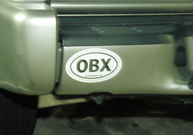 OBX bumper sticker