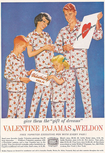 Weldon Valentine Pajamas, 1960
