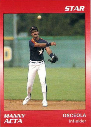 Manny Acta, Osceola Astros minor league baseball card