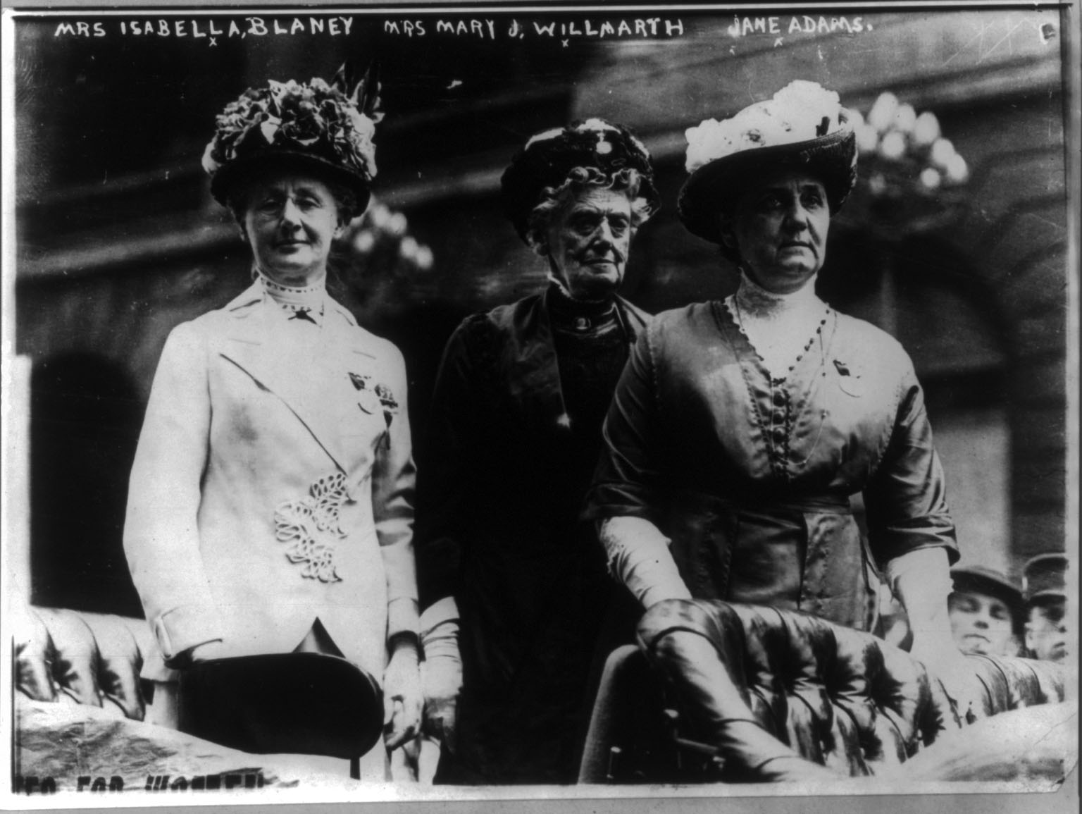 California Suffragettes - Isabella Blaney, Mary Willmarth, and Jane Addams