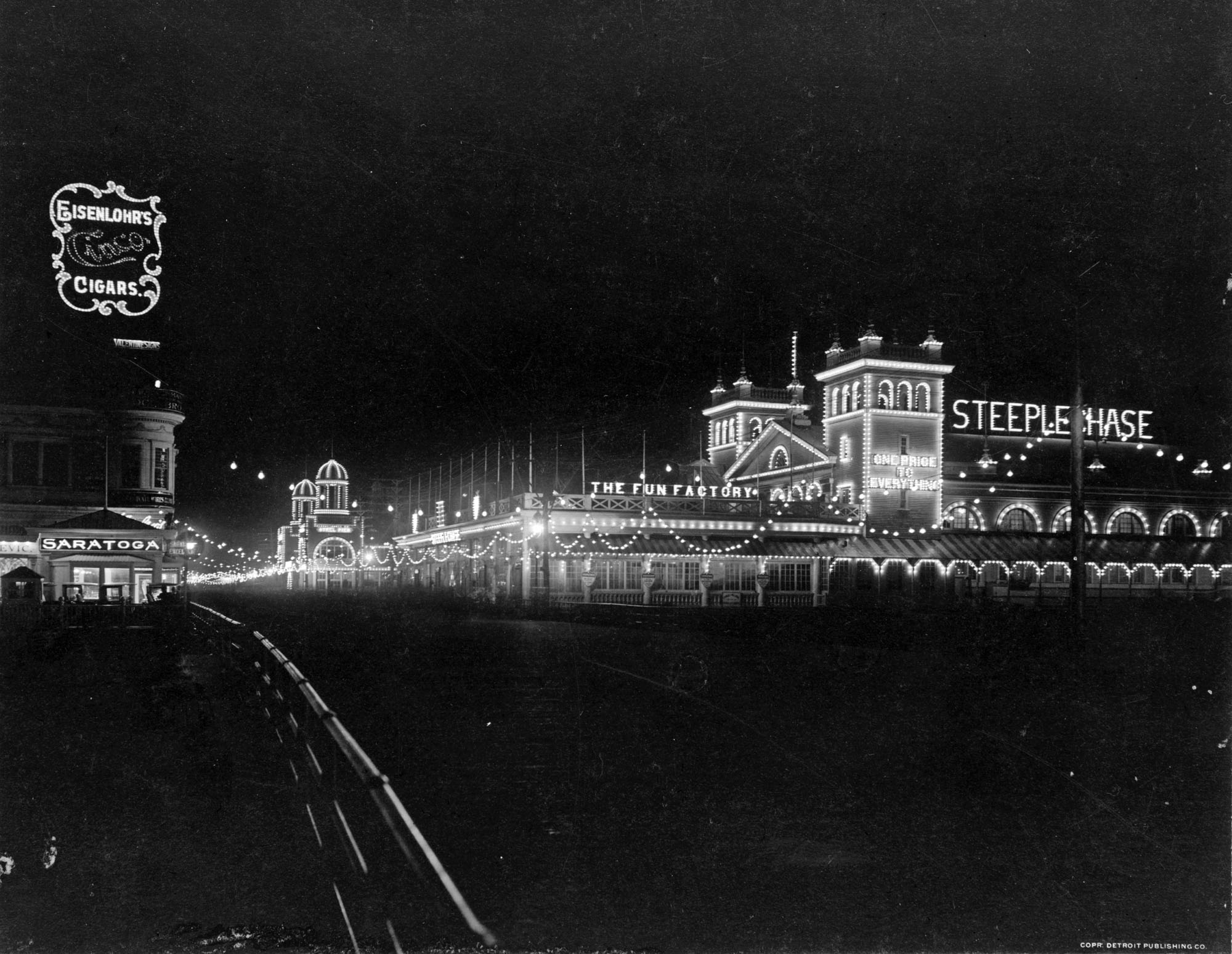 Boardwalk at Night, Atlantic City (1911)