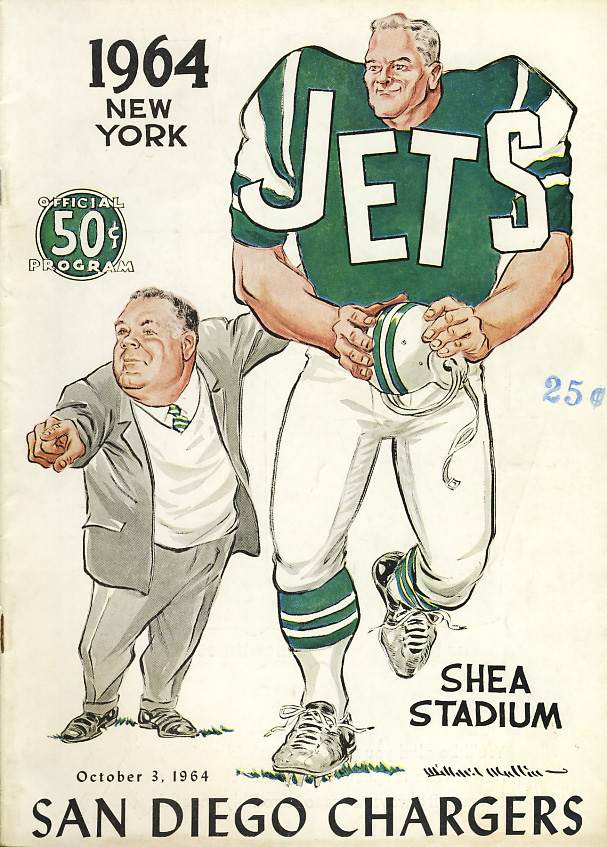 San Diego Chargers at New York Jets - October 3, 1964