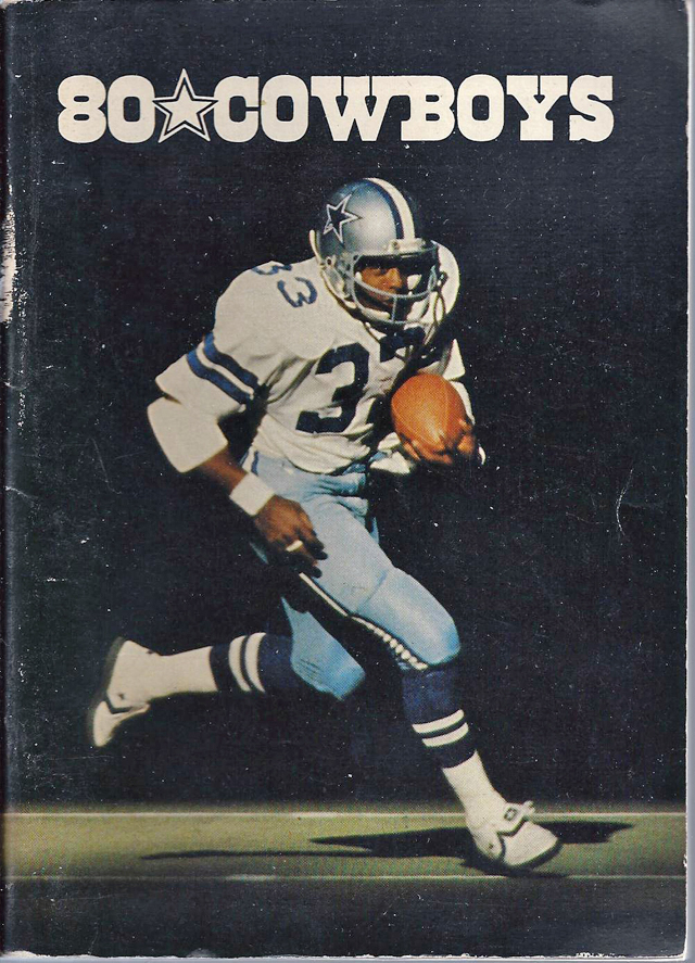 NFL Media Guide/Yearbook cover - Dallas Cowboys 1980 (Tony Dorsett)