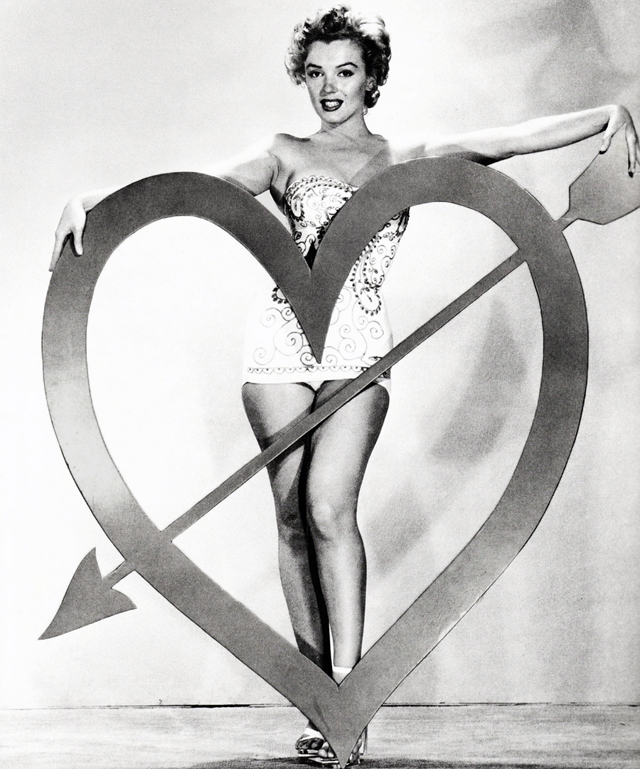Vintage Valentine's Day Pin-Up - Marilyn Monroe