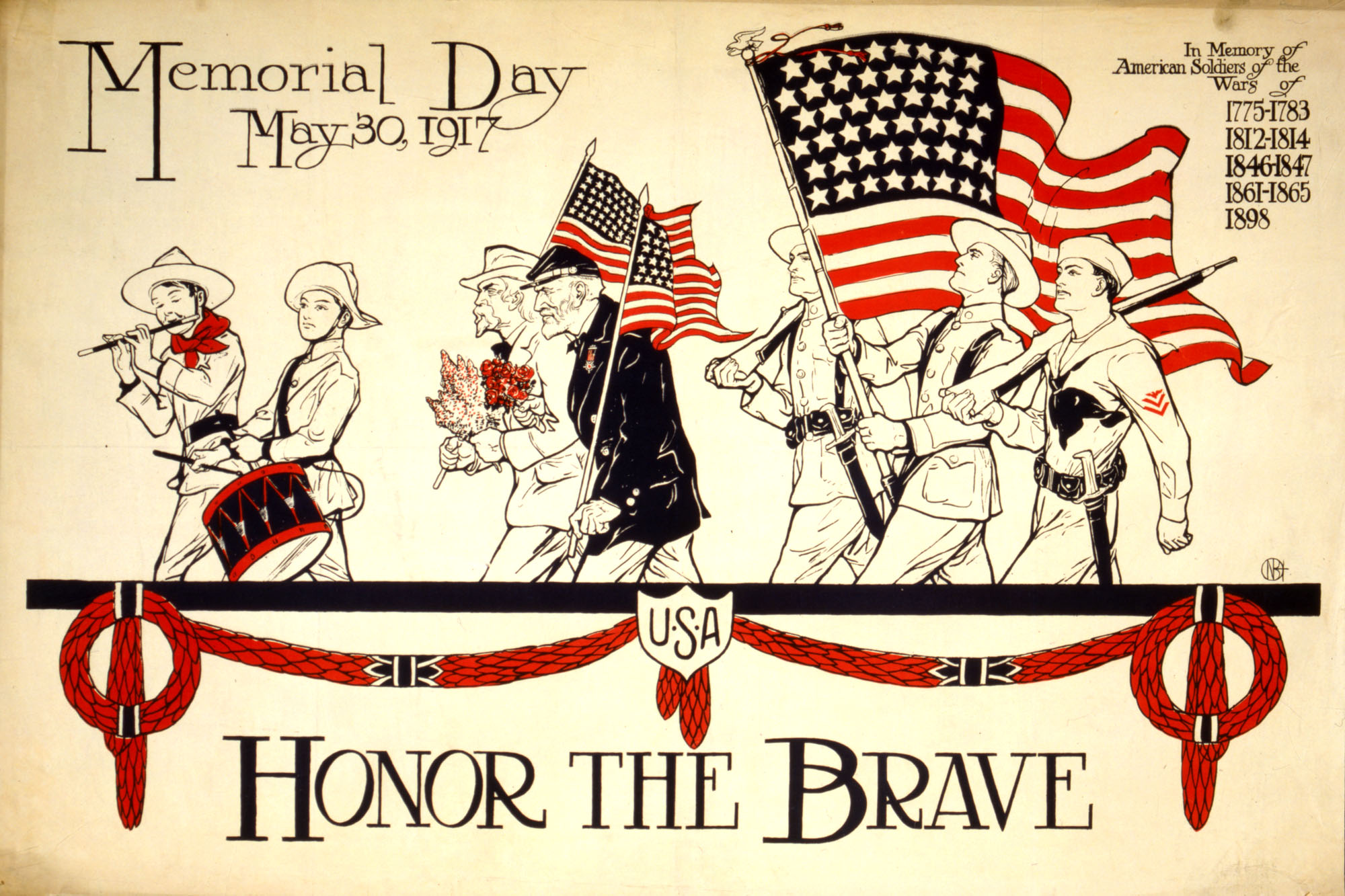 Honor the brave Memorial Day, May 30, 1917.