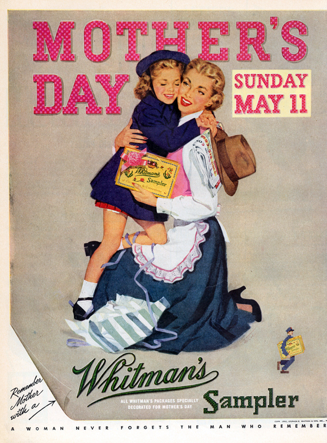 Whitman's chocolates Mother's Day ad (1952)