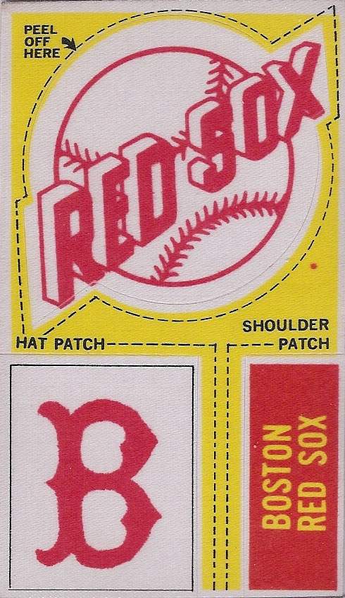 1968 Fleer Major League Baseball Team Logo Tallboy Cloth Patch - Boston Red Sox