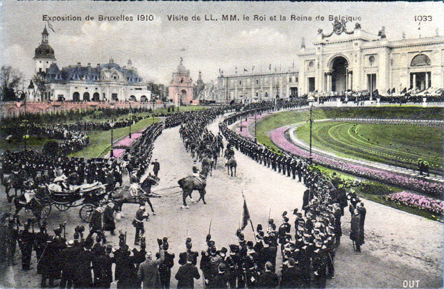 Vintage World's Fair postcard - Brussels (1910)