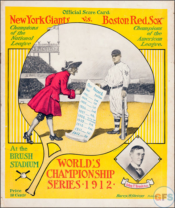 New York Giants World Series Program - 1912