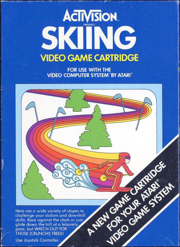 Activision Atari 2600 video game box cover - Skiing