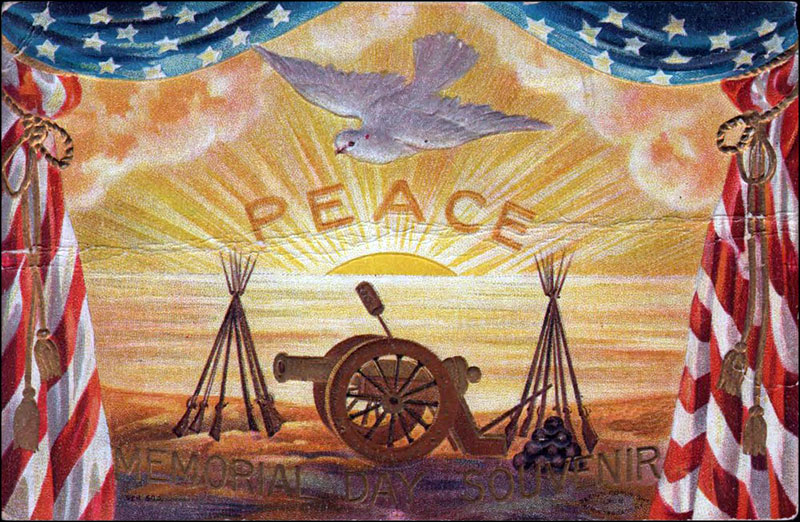 Antique vintage Memorial Day (Decoration Day) postcard