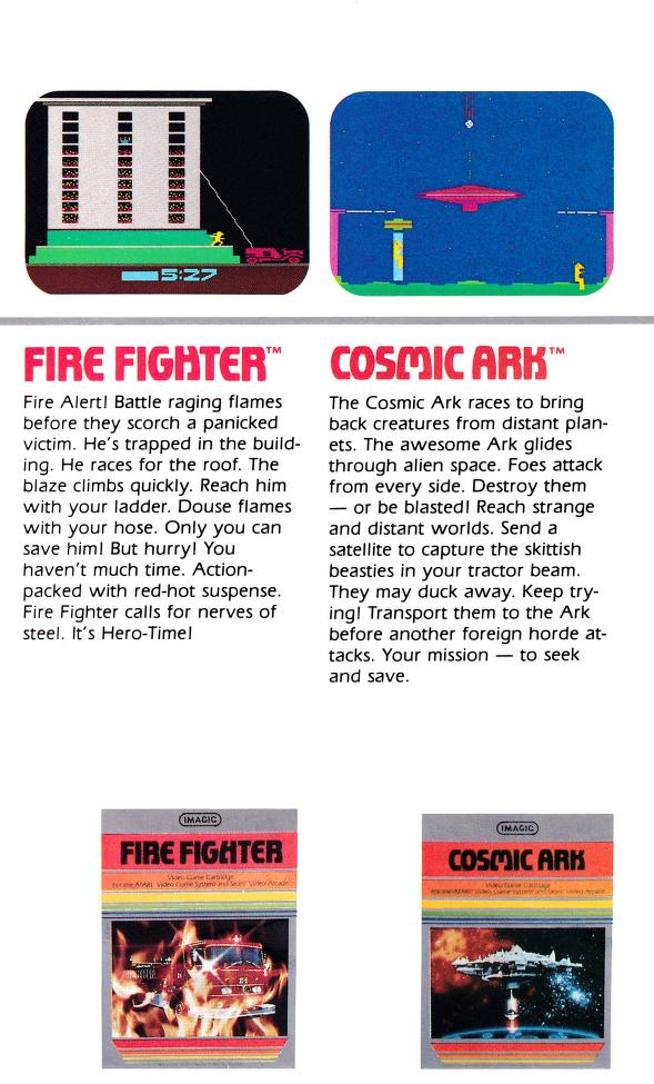 Catalog Goodness #5: Imagic Video Game Cartridges for Mattel & Atari (1982)